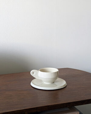 Studio Pottery Espresso Cup & Saucer